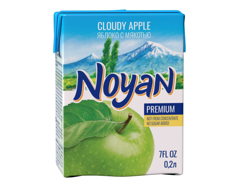 Сок яблочный с мякотью Ноян