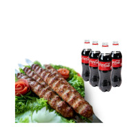 Beef kebab + Coca Cola