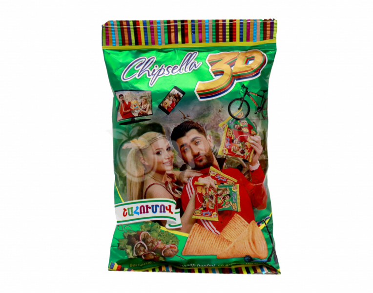 Chips with barbecue flavor chipsella 3D