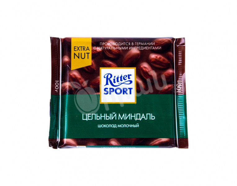 Milk chocolate bar with whole almond Ritter Sport