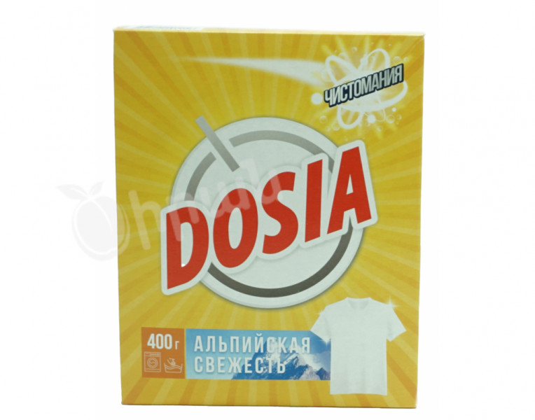 Լվացքի փոշի սպիտակ գործվածքի համար Ալպիական թարմություն Dosia