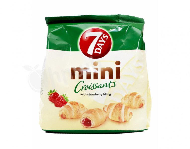 Mini croissants with strawberry cream 7 Days