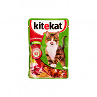 Корм для кошек с говядиной в желе Kitekat