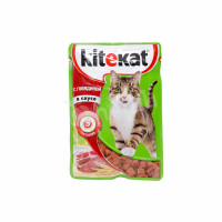 Cat food beef in sauce Kitekat