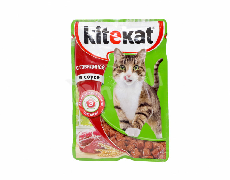 Cat Food Beef in Sauce Kitekat