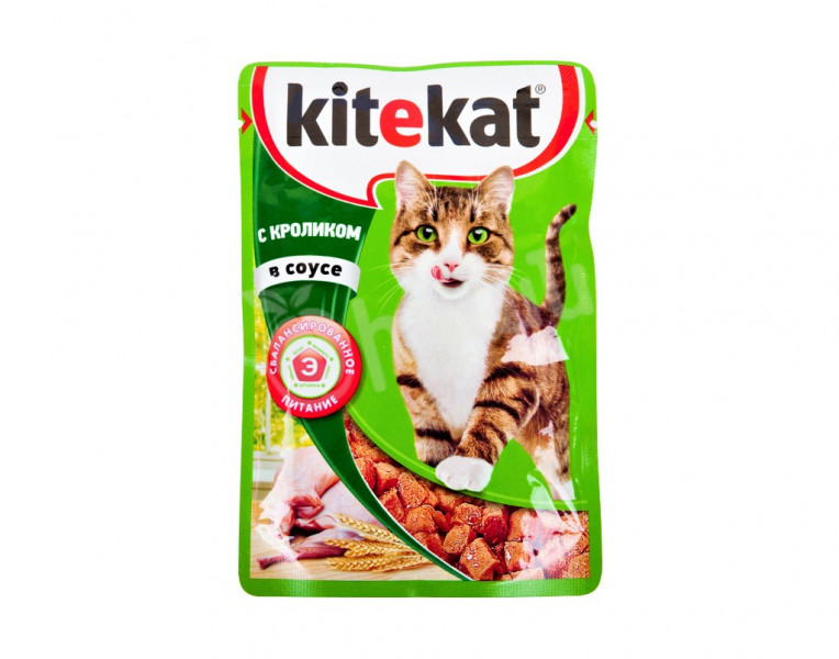 Cat food with rabbit in sauce Kitekat