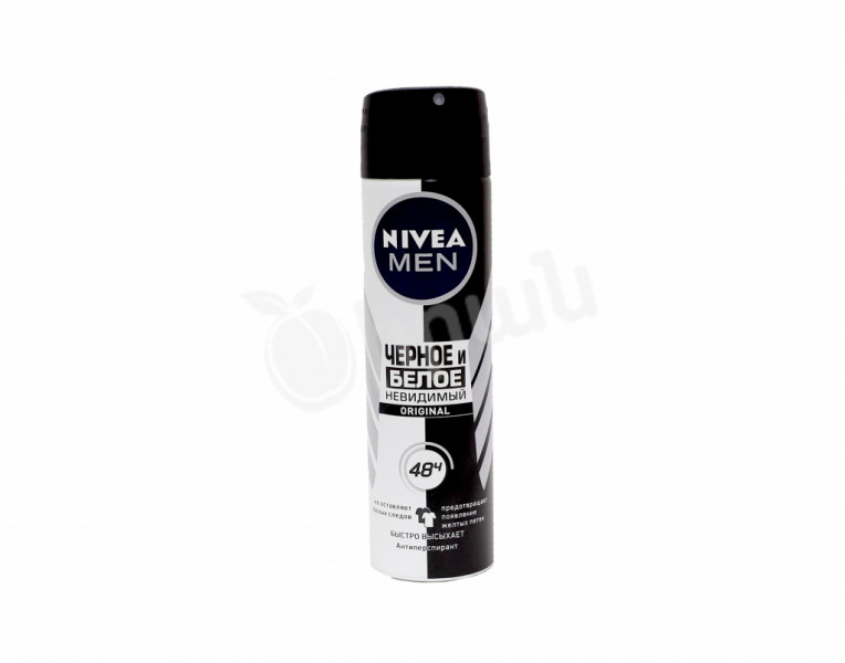 Antiperspirant black & white Invisible Nivea Men