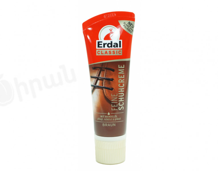 Brown liquid shoe polish classic Erdal