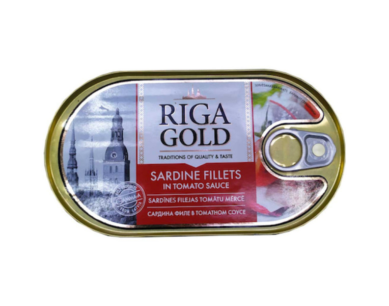 Սարդինայի ֆիլե տոմատի սոուսով Riga Gold