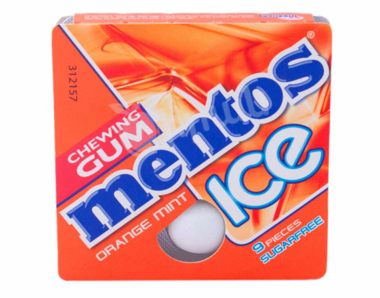 Жевательная резинка со вкусом апельсина и мяты Ice Mentos