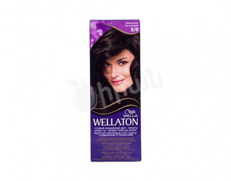 Hair cream-color dark brown 3/0 Wellaton