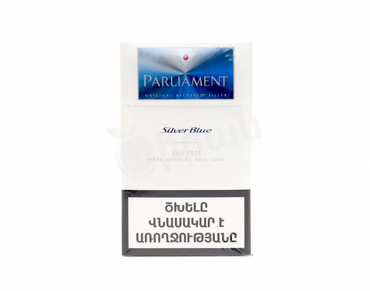 Cigarettes silver blue Parliament