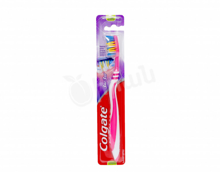 Toothbrush zigzag Colgate