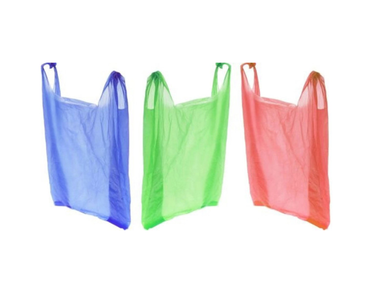 Plastic bags colored small