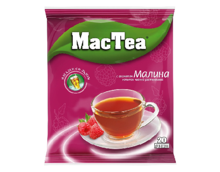 Напиток чайный растворимый с ароматом малины MacTea