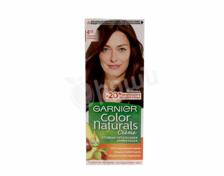 Крем-краска для волос горький шоколад 4½ Color Naturals Garnier