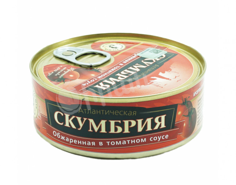 Скумбрия обжаренная в томатном соусе Brivais Vilnis