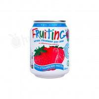 Strawberry Juice with Strawberry Pieces Fruiting