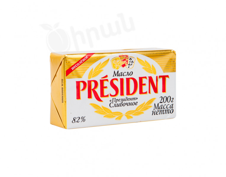 Масло сливочное President