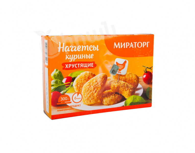 Semi-cooked crispy chicken nuggets Мираторг