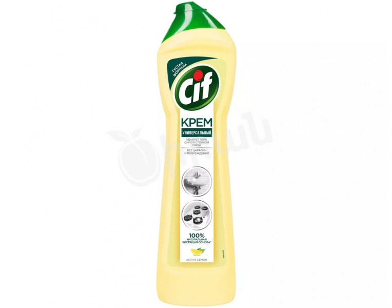 Чистящее средство крем с микрокристаллами Cif лимон