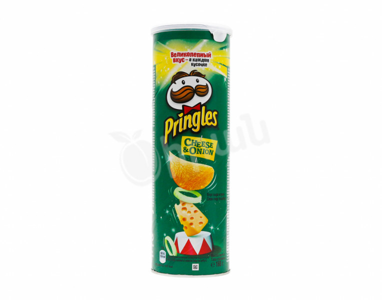 Чипсы со вкусом сыра и лука Pringles