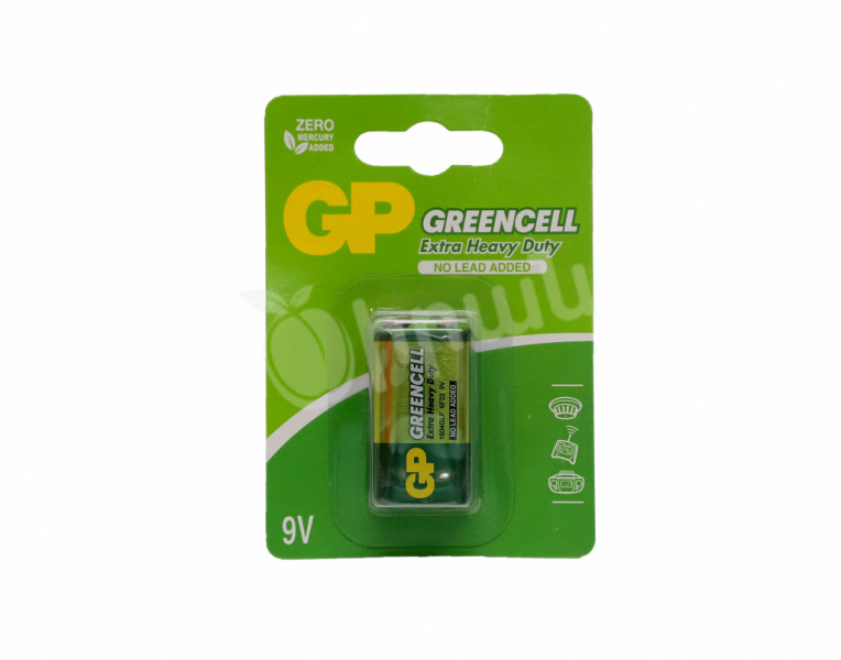 Батарейка экстра угольно цинковая 9V Greencell