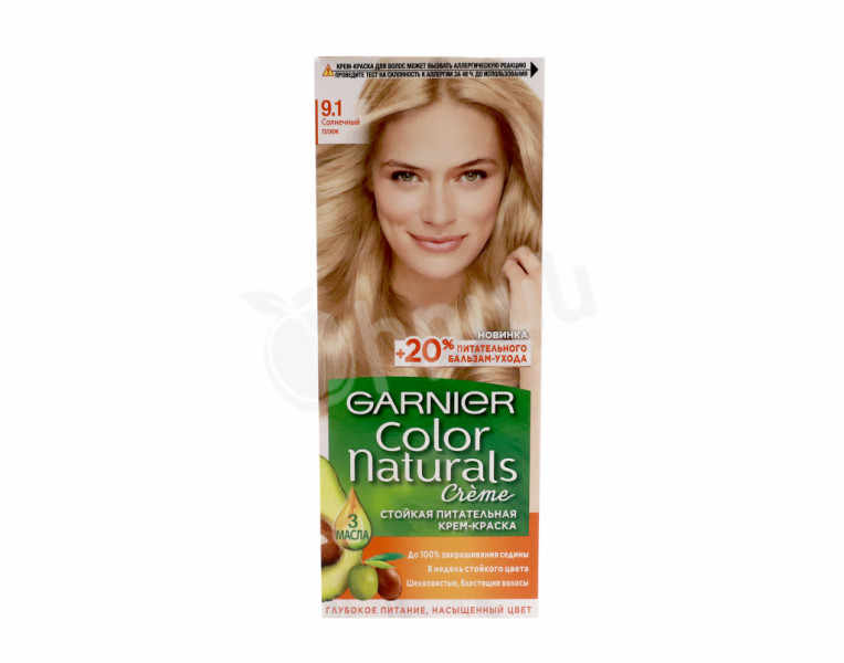 Крем-краска для волос солнечный пляж 9.1 Color Naturals Garnier