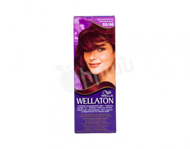 Крем-краска для волос экзотический красный 55/46 Wellaton