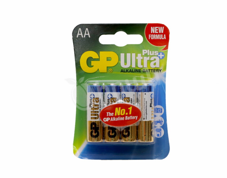 Battery alkaline ultra plus AA GP