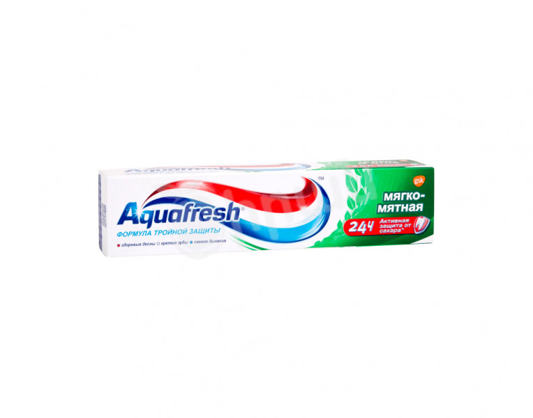 Зубная паста мягко-мятная 3 в 1 Aquafresh