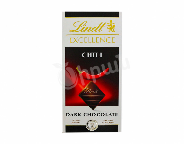 Темная шоколадная плитка перец чили Excellence Lindt