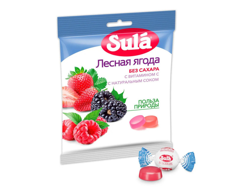 Карамель лесная ягода Sula