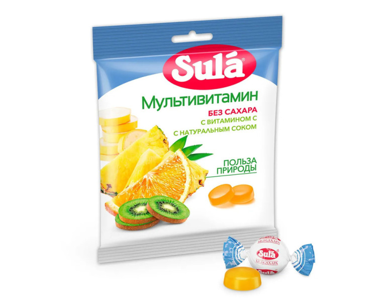 Caramel multivitamin without sugar Sula