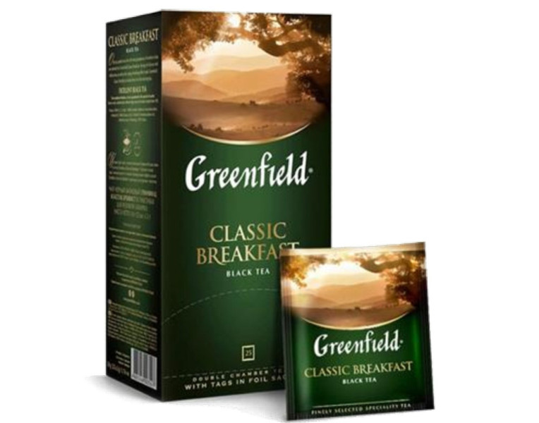 Черный чай классик брекфаст Greenfield