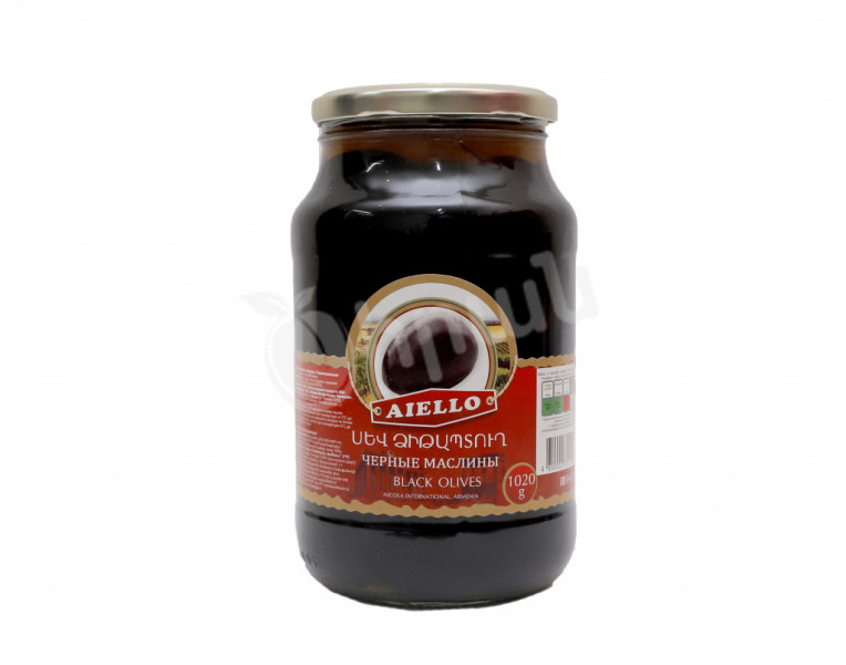 Whole black olives Aiello