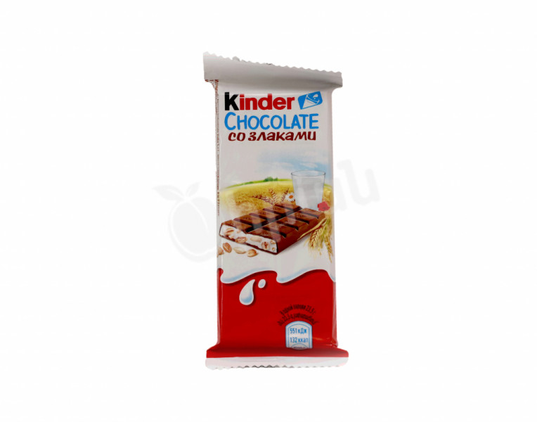 Молочный шоколад со злаками Kinder