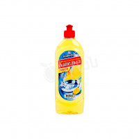 Dishwashing liquid with lemon scent Капелька