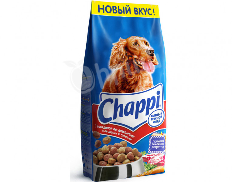 Շան կեր մեծ շների համար տնական ձևով շոգեխաշած տավարի մսով Chappi