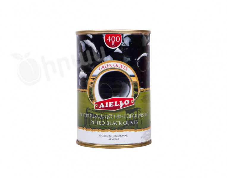 Pitted Black Olives Aiello