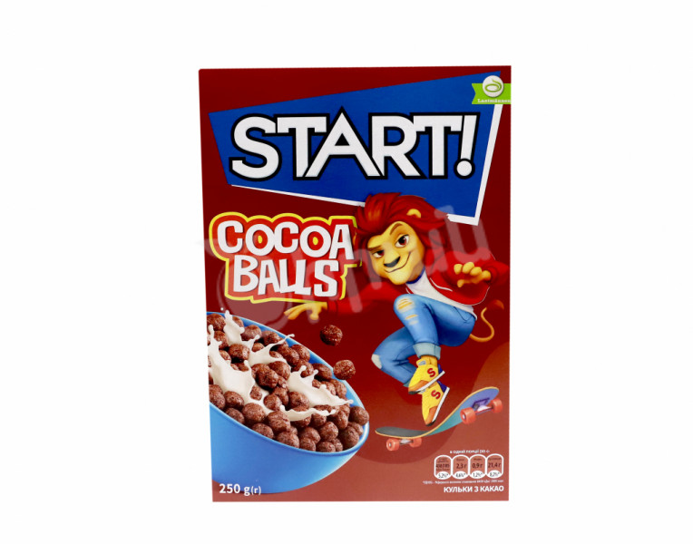 Сухой завтрак шарики с какао Start