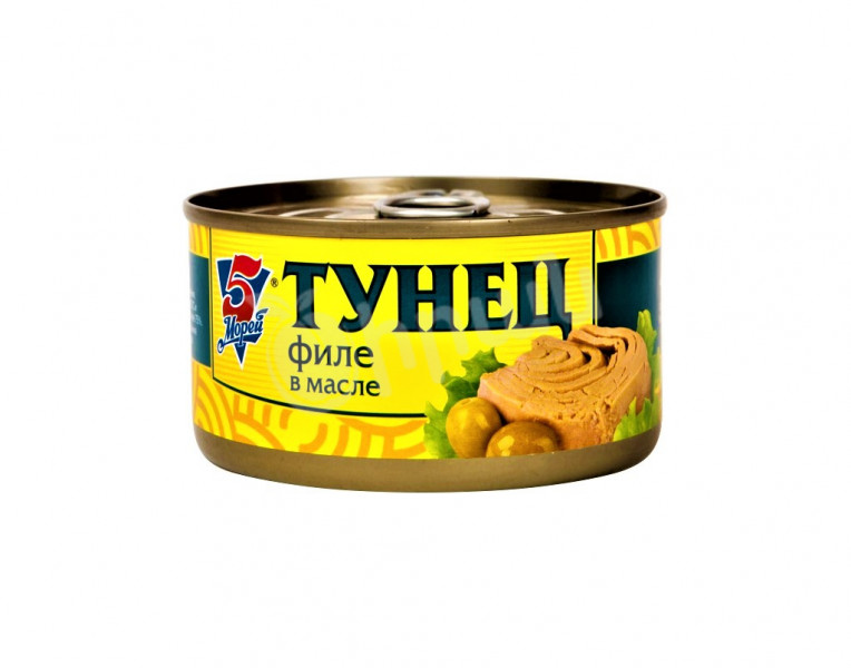 Tuna fillet in vegetable oil 5 Морей
