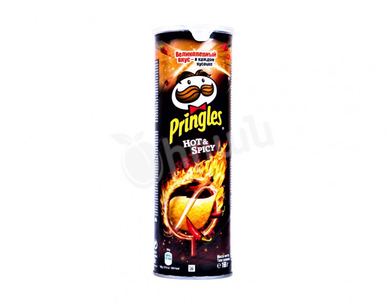 Чипсы горячие и пряные Pringles