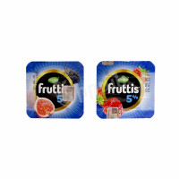 Yogurt Product with Raspberry and Wild Strawberry/Fig and Plums Fruttis