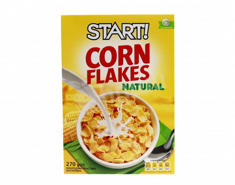Dry breakfast corn flakes Start