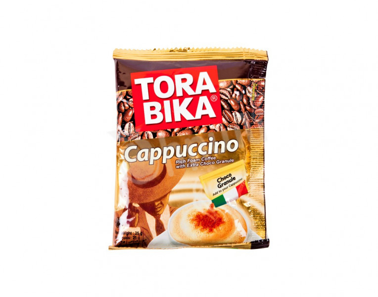 Լուծվող սրճային ըմպելիք կապուչինո Tora Bika