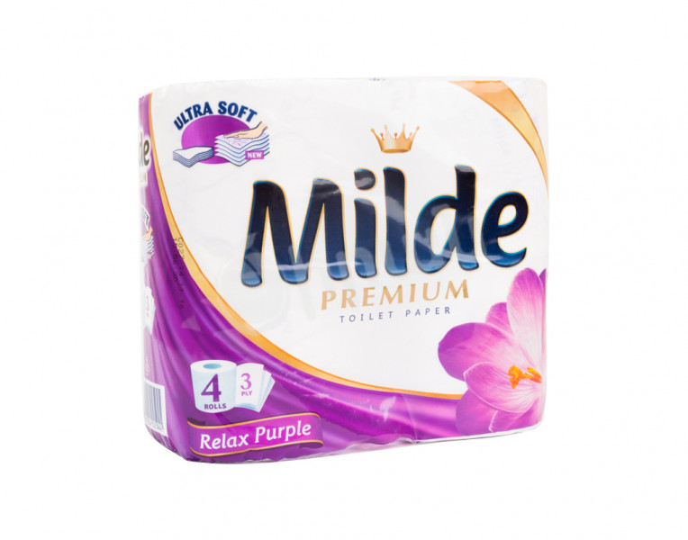 Toilet paper relax purple premium Milde