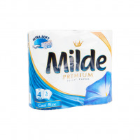 Туалетная бумага кул блю премиум Milde