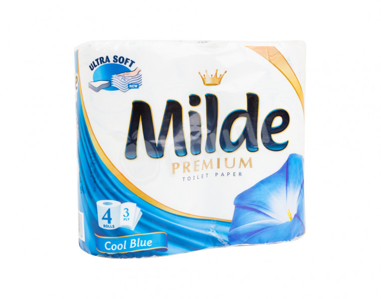 Toilet paper cool blue premium Milde