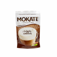 Instant coffee drink cappuccino with chocolate Mokate